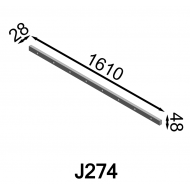 Контрнож Jenz 1610 x 48 x 28 мм