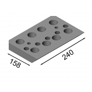 Нижний держатель ножа Pezzolato PTH204-1