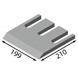Нож Doppstadt 199 x 210 x 20 мм Нож Doppstadt 199 x 210 x 20 мм